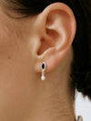 OLIO E ACETO Sterling Silver Lapis Lazuli/Red Snakeskin Jade Pearl Pendant Earrings OLIO-OA13E05-YZZ Blue